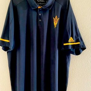 ARIZONA STATE UNIVERSITY ADIDAS Black Golf Shirt